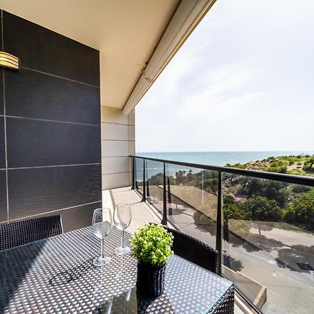 Primera línea de mar con piscina, gimnasio y parking 2 hab y 2 baños Villajoyosa  Exterior foto