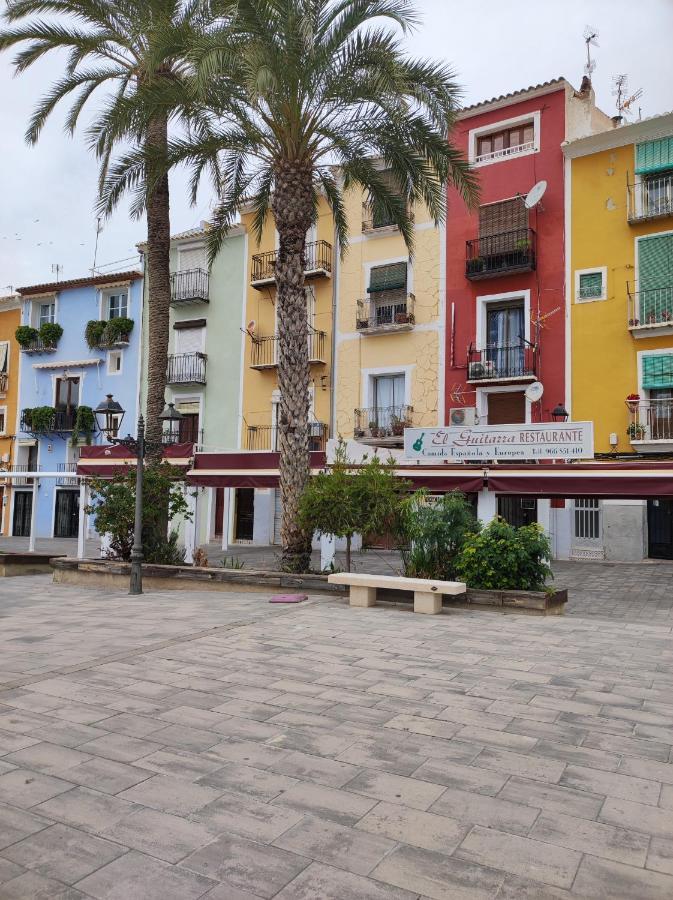 Primera línea de mar con piscina, gimnasio y parking 2 hab y 2 baños Villajoyosa  Exterior foto