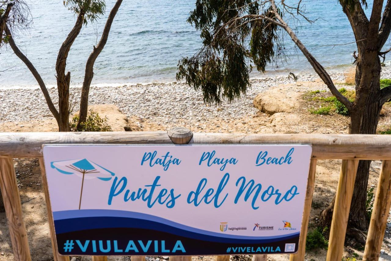 Primera línea de mar con piscina, gimnasio y parking 2 hab y 2 baños Villajoyosa  Exterior foto